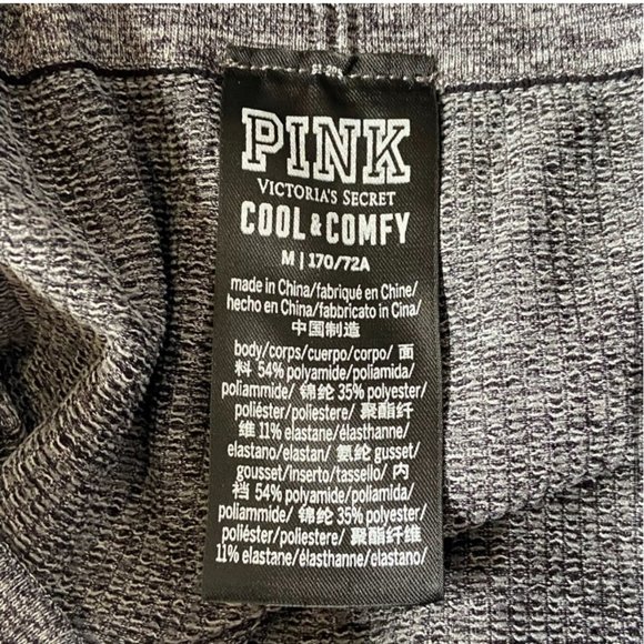 PINK Victoria's Secret Cool and Comfy Ombre Capri Leggings Grey/Mauve Medium - Picture 6 of 13